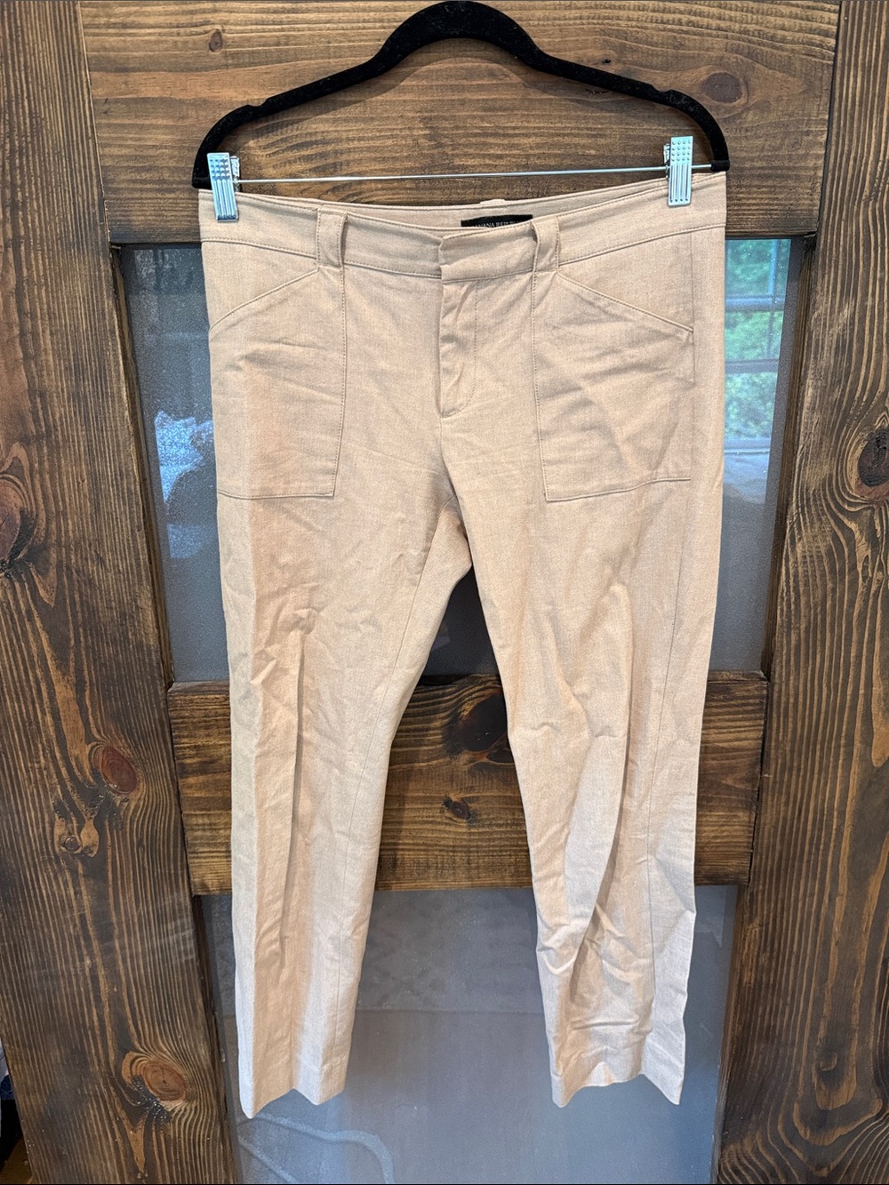 Banana Republic Women's Tan Straight-Leg Pants